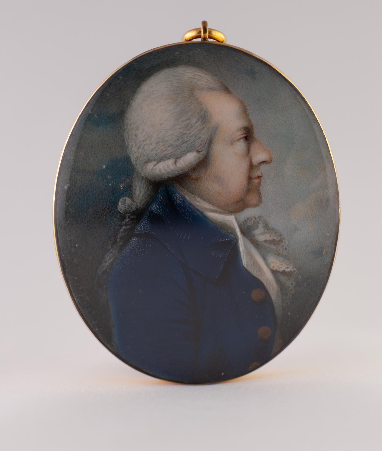 ANDREW PLIMER (1763-1837), A FINE AND INTERESTING OVAL PORTRAIT MINIATURE ON IVORY OF ROBERT