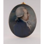 ANDREW PLIMER (1763-1837), A FINE AND INTERESTING OVAL PORTRAIT MINIATURE ON IVORY OF ROBERT