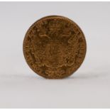 AUSTRIAN 1915 ONE DUCAT GOLD COIN, 3.4gms (F)