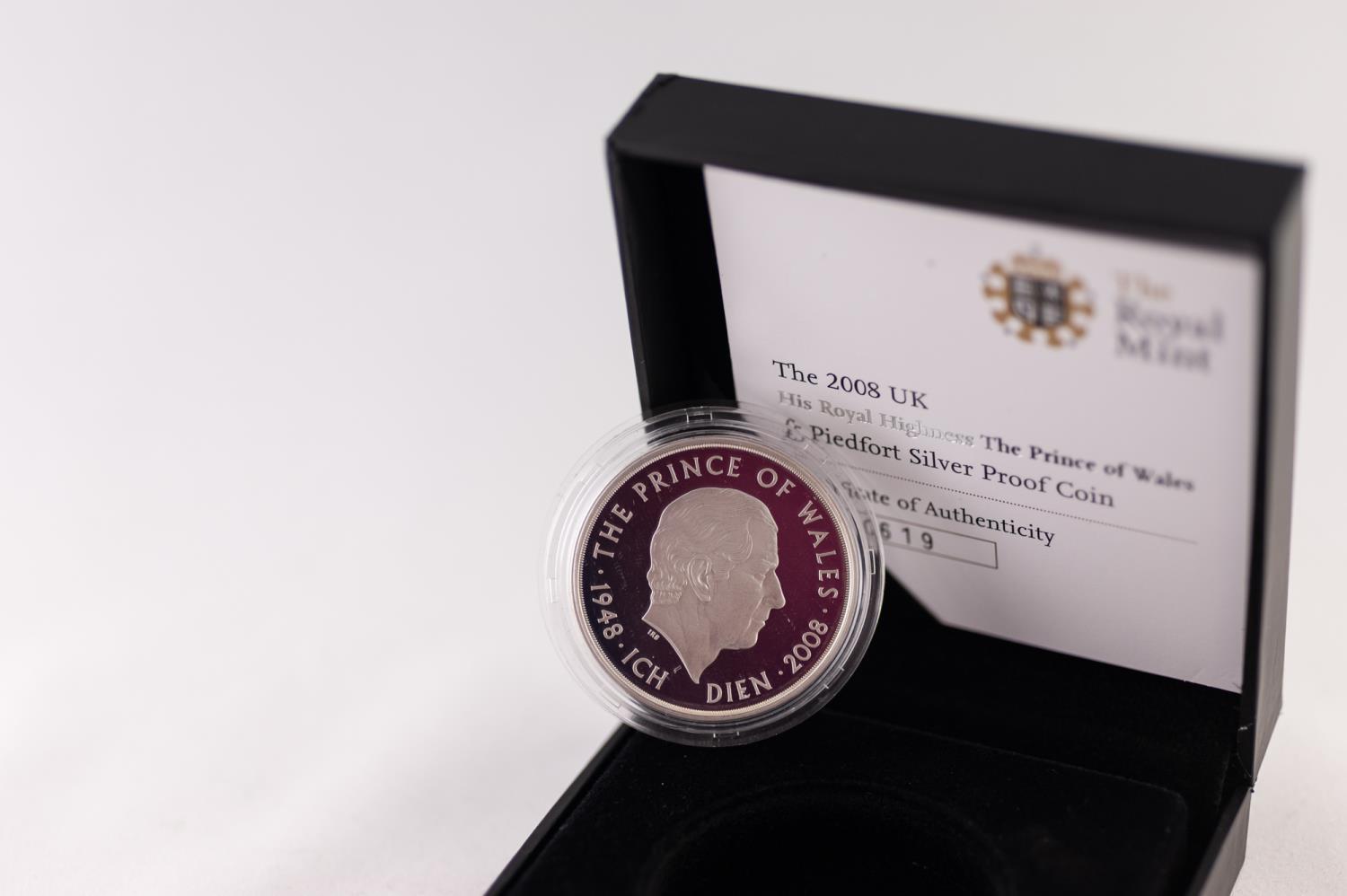 ELIZABETH II ROYAL MINT 2008 LIMITED EDITION PIEDFORT PROOF SILVER FIVE POUNDS COMMEMORATIVE COIN - Image 3 of 3