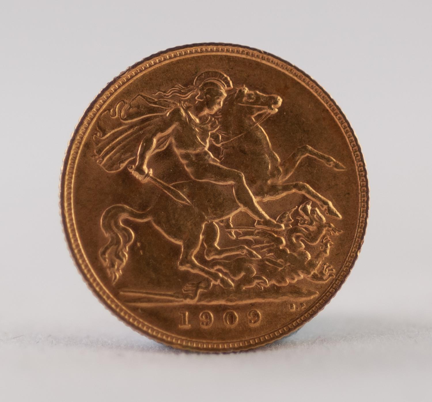 EDWARD VII GOLD HALF-SOVEREIGN 1909