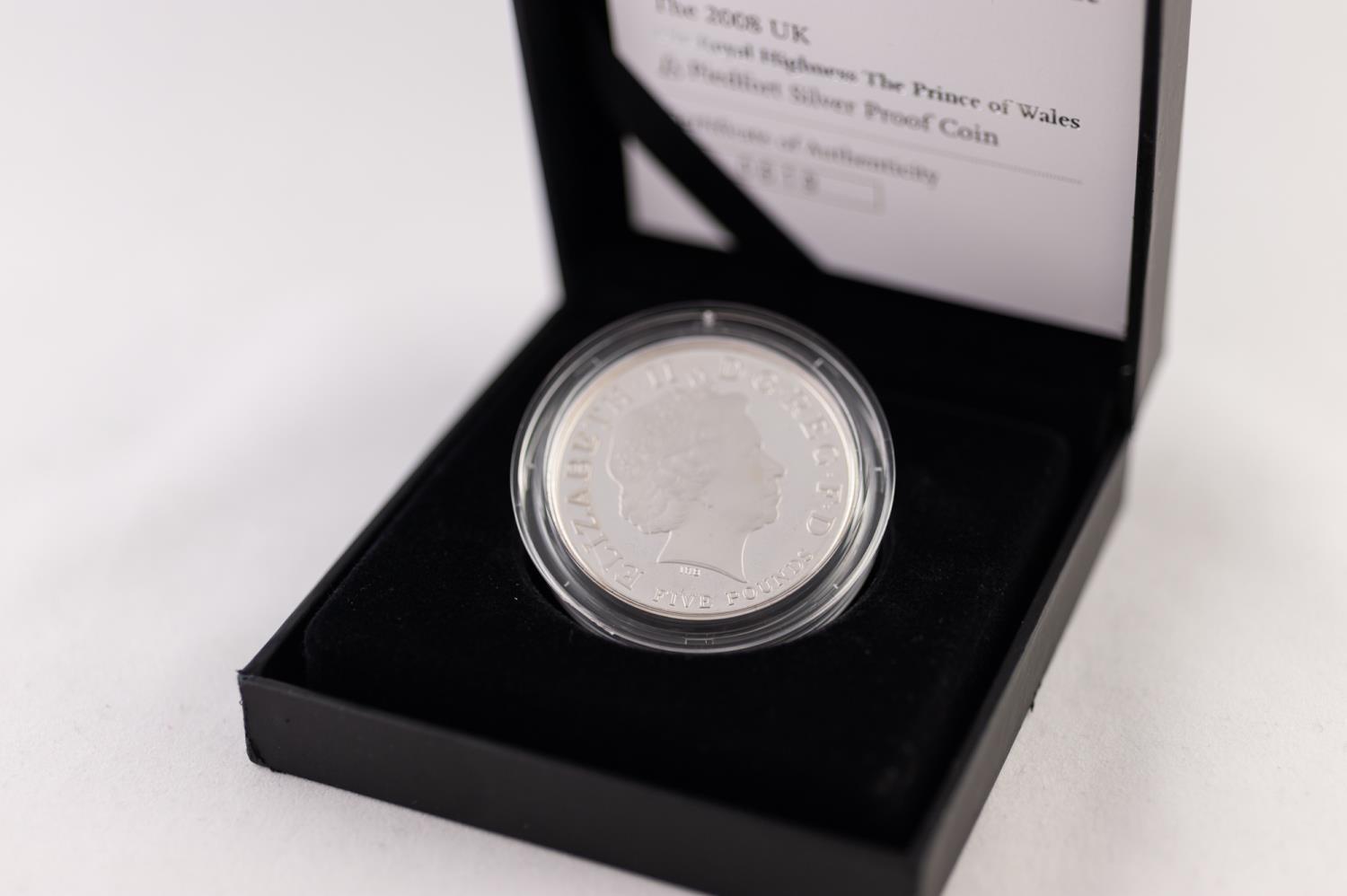 ELIZABETH II ROYAL MINT 2008 LIMITED EDITION PIEDFORT PROOF SILVER FIVE POUNDS COMMEMORATIVE COIN - Image 2 of 3