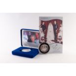 ELIZABETH II ROYAL MINT 2007 LIMITED EDITION PROOF SILVER FIVE POUNDS COMMEMORATIVE COIN QUEENS