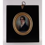 ATTRIBUTED TO GEORGE ENGLEHEART (1750-1829), A GOOD OVAL PORTRAIT MINIATURE ON IVORY OF A YOUNG