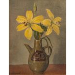 CHARLIE WILLIAMS (TWENTIETH CENTURY) OIL ON BOARD Still life-jug of flowers Signed 9 ½? x 7 ½? (24.