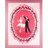 ELLEN KUHN SILK SCREEN PRINT, ARTIST SIGNED LIMITED EDITION 'Fred Astaire & Jane Powell' Signed,