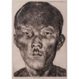JOHN COPLEY (1875-1950) ARTIST SIGNED ETCHING Oriental head study 10? x 7? (25.4cm x 17.8cm)