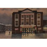 TOM BROWN (1933 - 2017) PASTEL DRAWING "THE ESSOLDO CINEMA - SWINDON" signed lower right,