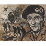 LAWRENCE ISHERWOOD (1917 - 1988) ARTIST SIGNED LIMITED EDITION COLOUR PRINT ?The Spirit of Alamein?,