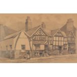 TOM BROWN (1933-2017) PENCIL DRAWING ?Bulls Head, Greengate?, Salford Signed, titled and dated (19)