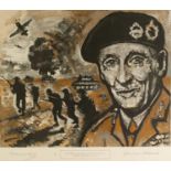 LAWRENCE ISHERWOOD (1917 - 1988) ARTIST SIGNED LIMITED EDITION COLOUR PRINT ?The Spirit of Alamein?,