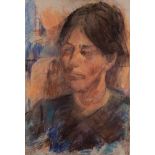 DAVID WILD (1931 - 2014) PASTEL DRAWING Bust portrait of a lady 22" x 15" (56 x 38cm) and SAME