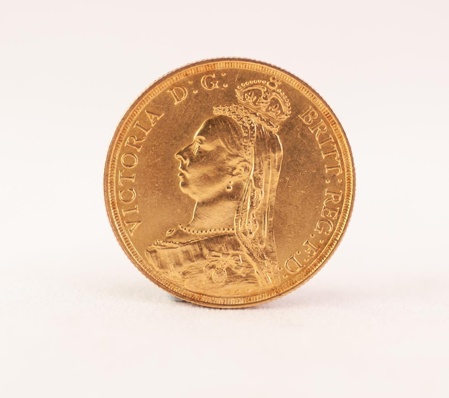 VICTORIAN £2 GOLD COIN, 1887 (VF), 16gms - Image 2 of 2