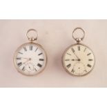 JOHN SMITHS - BATHGATE MID NINETEETH CENTURY SILVER CASED OPEN FACE POCKET WATCH, No. 157, having