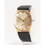 GENTS JAMES WALSH, BOLTON (retailer) GOLD PLATED SWISS MADE WRIST WATCH with 17 jewel movement,
