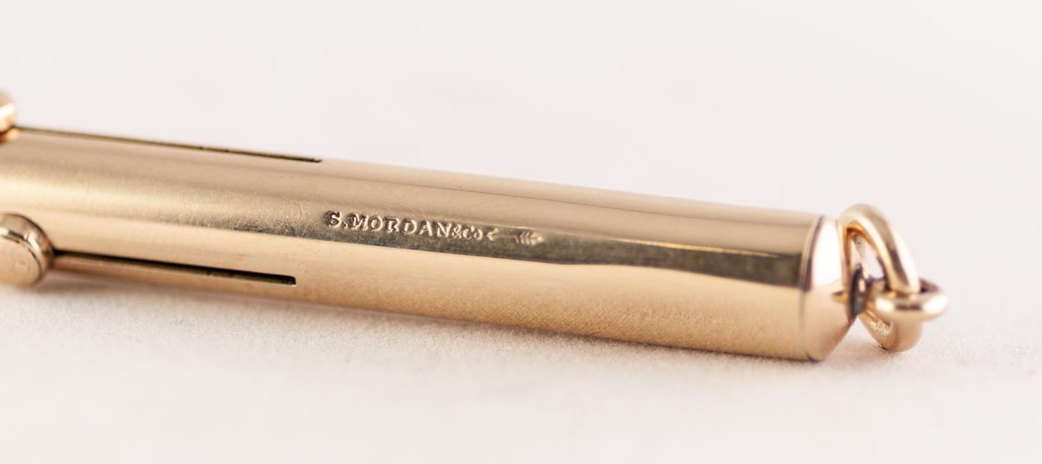 SAMPSON MORDEN & CO TRIPLE PROPELLING PENCIL, with red, blue and black lead, indicated by enamel - Image 4 of 4