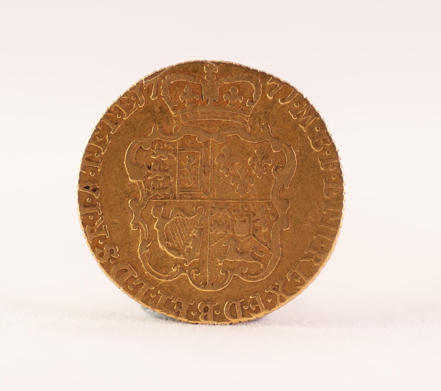 GEORGE III GOLD GUINEA 1771 (worn), 8.3gms - Image 2 of 2