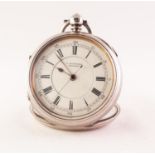 EDWARDIAN SILVER CENTRE SECONDS CHRONOGRAPH, MAKER S. IRONFIELD, REDDISH, STOCKPORT, no 521197,