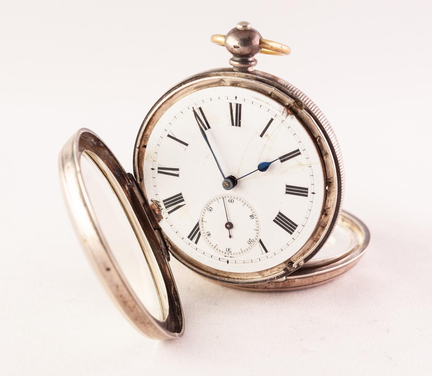GARRARD ROLLED GOLD OPEN FACED POCKET WATCH with Swiss 15 jewels keyless movement, white Arabic dial