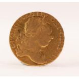 GEORGE III GOLD GUINEA 1771 (worn), 8.3gms