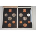 THREE ROYAL MINT 1978 'COINAGE OF THE UNITED KINGDOM AND NORTHERN IRELAND', six coins half-penny