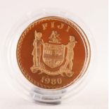 ROYAL MINT FIJI 1980 GOLD 200 DOLLARS COIN commemorating the 10th Anniversary of Independence and