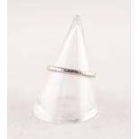 PLATINUM NARROW WEDDING RING, 3.3gms, ring size K/L