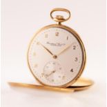 INTERNATIONAL WATCH COMPANY SCHAFFHAUSEN, 18ct GOLD OPEN FACED POCKET WATCH with keyless movement No