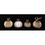 EARLY 20th CENTURY SILVER CASED OPEN FACED POCKET WATCH with key wind movement, Birmingham 1918 (