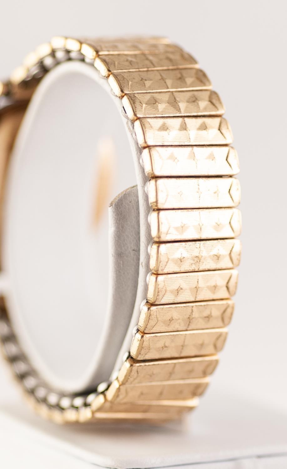 GENTS LIMIT 9ct GOLD WRIST WATCH with 15 jewels movement silver circular Arabic dial with subsidiary - Image 3 of 3