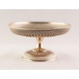 LATE 10th CENTURY WALKER & HALL SILVER PEDESTAL SWEET MEAT DISH circular and with an applied