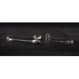 A PAIR OF LATE VICTORIAN SILVER SUGAR TONGS, London 1897, and ANOTHER PAIR, Sheffield 1902 (2)