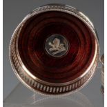 MODERN PAIR OF ELKINGTON ELECTROPLATED WINE COASTERS, each of typical form with pierced sides,