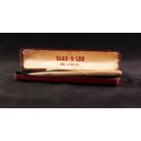 9ct GOLD CASED "YARD-O-LED" BALL PINT PEN" with engine turned decoration in original box, Birmingham