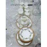 COLLINGWOOD EARLY 20th CENTURY ENGLISH CHINA PART TEA SERVICE ORIGINALLY FOR 12 PERSONS NOW