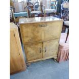 GOOD QUALITY WALNUT WOOD COCKTAIL CABINET