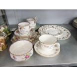 SELECTION OF QUALITY MISCELLANEOUS PORCELAIN WARES TO INCLUDE ROYAL DOULTON "MELROSE" PLATES x 2, "