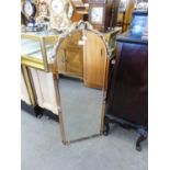 MIRROR WITH ARCH TOP, IN MIRROR GLASS AND METAL FRAME