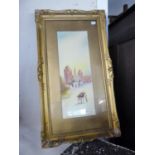 H LINTON - WATERCOLOUR 'CALIPHS TOMBS', IN GILT FRAME