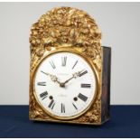 ?CAPDEVILLE A GUERIN?, LATE NINETEENTH CENTURY CONTINENTAL COMTOISE WALL CLOCK, the 9? enamelled