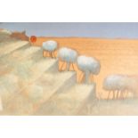 JOHN PICKING ARTIST SIGNED LIMITED EDITION COLOUR PRINT ?Sicilian Terraced Landscape? (9/60),