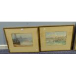 M. HOLMES (TWENTIETH CENTURY) TWO WATERCOLOUR DRAWINGS ?The Ponte Vecchia, Florence?.? (1913) ?