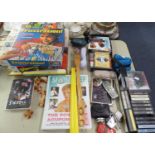 MIXED LOT TO INCLUDE; GAMES, DVD's, CD's AND CASSETTES ETC..