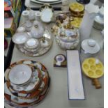 QUANTITY OF CERAMICS TO INCLUDE; JAPANESE PART TEA SERVICE, JAPANESE DRESSNG TABLE SET OF NINE