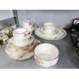 SELECTION OF QUALITY MISCELLANEOUS PORCELAIN WARES TO INCLUDE ROYAL DOULTON "MELROSE" PLATES x 2, "
