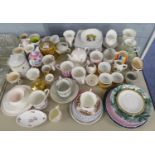 QUANTITY OF CERAMICS TO INCLUDE; TEAPOTS, CUPS, PLATES, MUGS ETC......