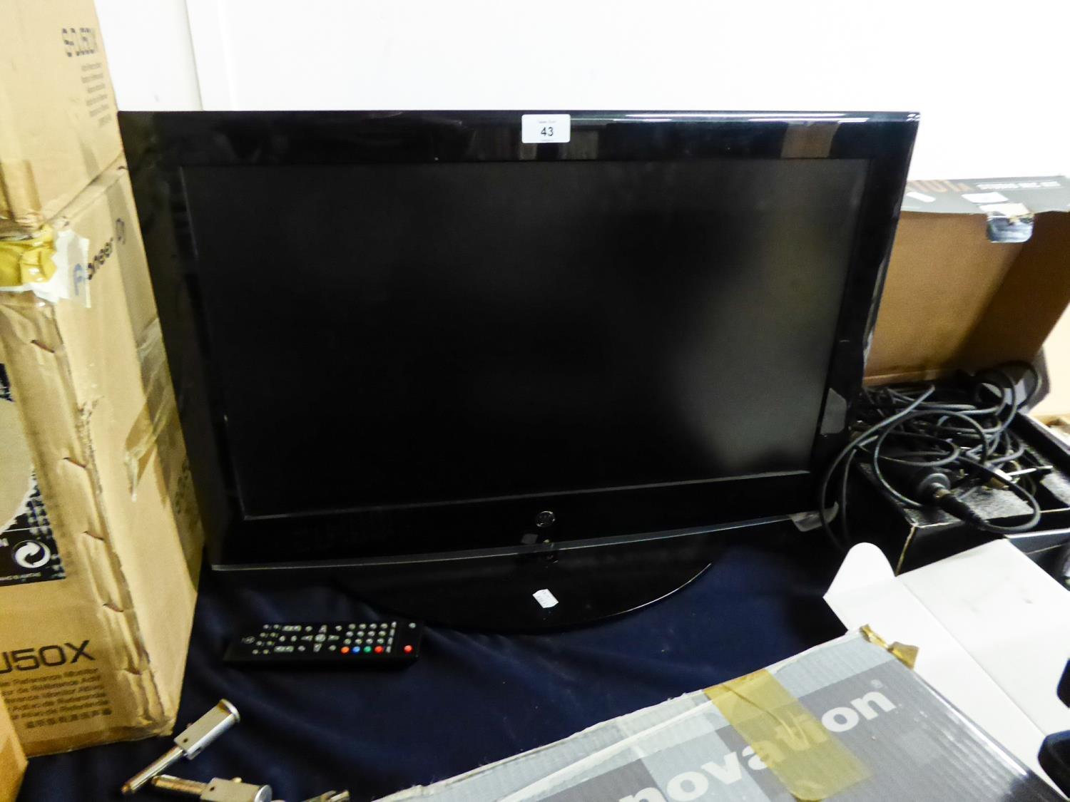 W 26" FLAT SCREEN TV WITH REMOTE CONTROL