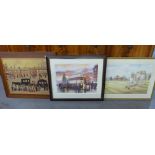 SEVEN PRINTS BY NORTHERN ARTISTS, all framed, mainly glazed, (7)