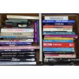 FIFTY PLUS, MAINLY HARDBACK BOOKS relating to films, film stars, the cinema and pin-ups (contents of