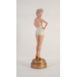 'MODERN ICONS' COLD CAST PORCELAIN FIGURE 'Betty Grable', 14" (35.5cm) high, limited edition no